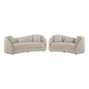 Contemporary Sofa & Loveseat Set in Light Gray Fabric by Best Quality Furniture – Fabric, Grey, Model S70-SL