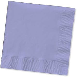 Creative Converting 139186154 Luscious Lavender Beverage Napkin, 2 Ply, Solid (12pks Case)