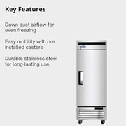 Atosa 19.1 cu. ft. / Stainless Steel / 19.1 cubic_feet Freezers