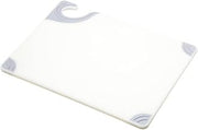 San Jamar Saf-T-Grip Plastic Cutting Board with Safety Hook, 9" x 12" x 0.375", White