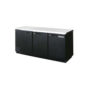 Beverage-Air 79" Back Bar Refrigerator with 3 Solid Doors 4 Keg by Beverage Air – Stainless-Steel, Model BB78-1-B