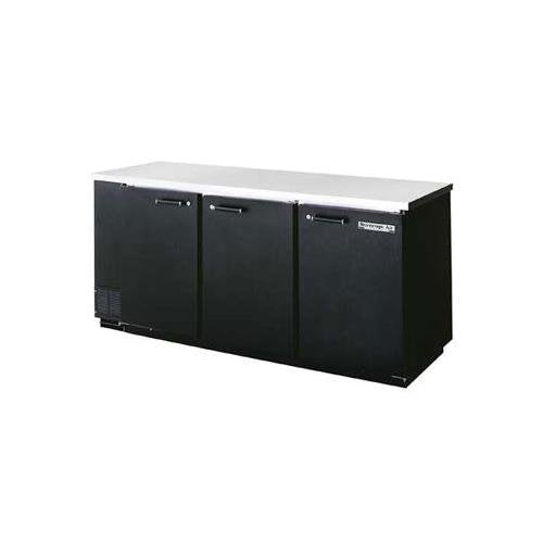 Beverage-Air 79" Back Bar Refrigerator with 3 Solid Doors 4 Keg by Beverage Air – Stainless-Steel, Model BB78-1-B