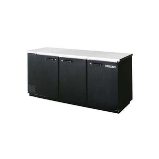Beverage-Air 79" Back Bar Refrigerator with 3 Solid Doors 4 Keg by Beverage Air – Stainless-Steel, Model BB78-1-B
