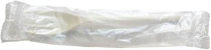 KITCH 24/7 Compostable White Forks, Individually Wrapped, PLA Bioplastic, 6.3 inch, 1000 Count