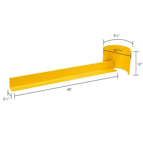 Pallet Rack End Protector by Global Industrial – Steel, Yellow, Model 670860