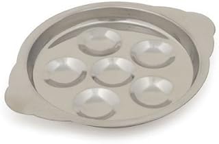 Royal Industries 6-Hole Snail Plate, Stainless Steel