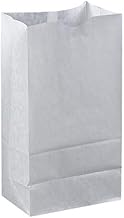 Plain Wax-Coated Paper Bakery Bag White 8 lb. 1,000 Count