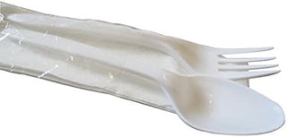 South Wing Hing Medium Weight Cutlery Kit White | 250/Case
