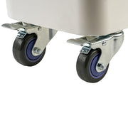 Winco 21 Gallon / Rolling Bin / Ivory Kitchen Trash Cans