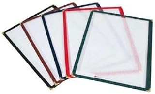 Winco Burgundy Single Menu Cover 8 1/2 x 14 [PMC-14U]