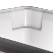 Winco 18" x 12" x 6" / 6" Deep / White Containers