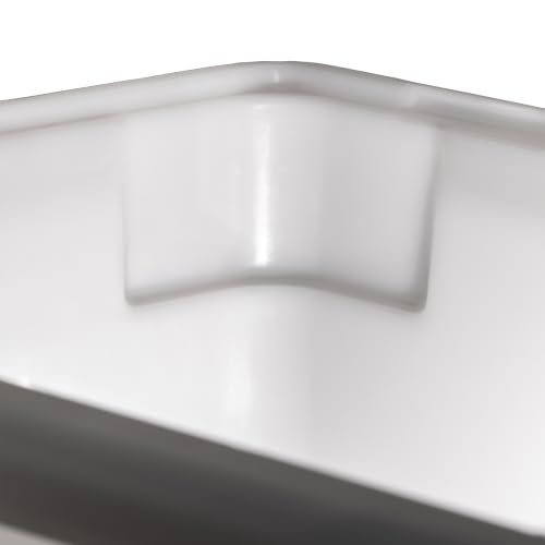 Winco 18" x 12" x 6" / 6" Deep / White Containers
