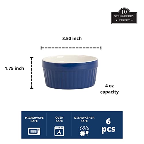 10 Strawberry Street Blue / 4 oz / 4.0 fluid_ounces Ramekins