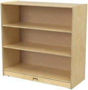 Jonti-Craft 2690JC Three Shelf Mobile Wooden Bookshelf - Kids Bookshelf & Storage