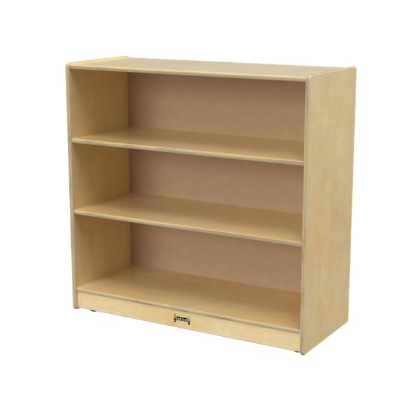 Three Shelf Mobile Wooden Bookshelf - Kids Bookshelf & Storage by Jonti-Craft – 36 inches (W) x 15 inches (D) x 35.5 inches (H), Wood, Model 2690JC
