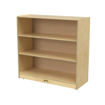 Three Shelf Mobile Wooden Bookshelf - Kids Bookshelf & Storage by Jonti-Craft – 36 inches (W) x 15 inches (D) x 35.5 inches (H), Wood, Model 2690JC