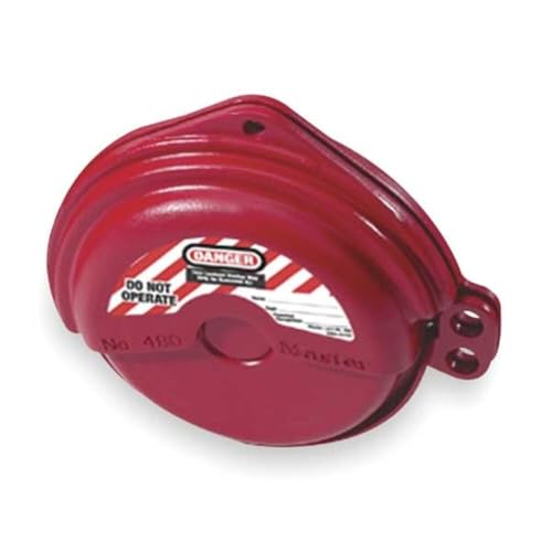 Master Lock For 1" - 3" Valve Handle Diameters / Red / 1-3 in. valve diameter Devices