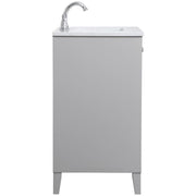 Elegant Decor 30" - Single / Brushed Nickel,grey / Traditional Bathroom Vanities