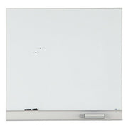 Iceberg Silver, White / 48"W x 32"H / 1 Dry Erase Boards