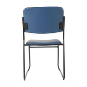 Flash Furniture Navy Vinyl/Black Frame / Set of 1 / Contemporary Home Office Desk Chairs