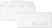 Quality Park Right-Window Envelopes, #10, 24lb, Gummed, White, 500/Box (QUA21332) (Pack of 5)