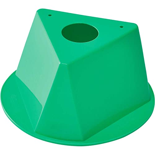 Plain Inventory Control Cone by Global Industrial – Polypropylene, Green, Pack of 5, Model Green