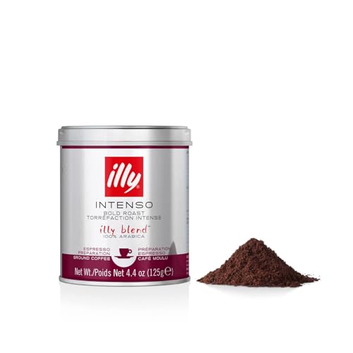 illy Classic Roast / 4.4 Ounce (Pack of 1) / Intenso Ground Espresso Bold Roast Ground Coffee