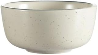 CAC China Emerald 9.5 oz Green Speckled White Round Jung Bowl 36 Ct