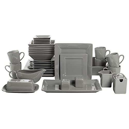 10 Strawberry Street Gray / 40 PC / 1 Dinnerware Sets
