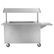 HUBERT Single Sided / Silver / Modern Utility Carts