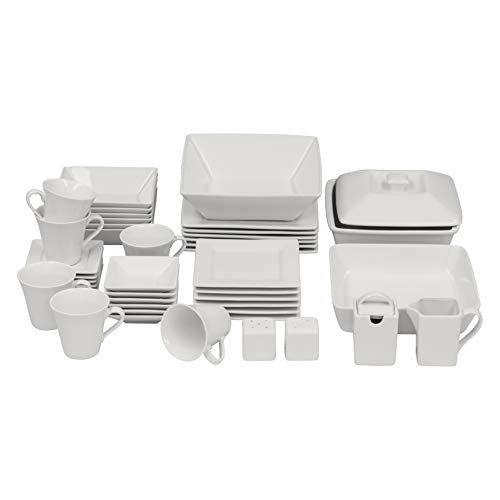 10 Strawberry Street Cream White / 45 PC / 1 Dinnerware Sets