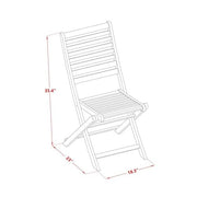 East West Furniture Natural Oil / BBSCWNA / Set of 2 Patio Dining Chairs