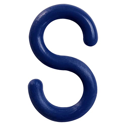 S-Hook, Acetal Copolymer, 2", Blue, 10/Pk by Mr. Chain – 12"L x 9"W x 1"H, Acetal, Blue, Model 50366-10