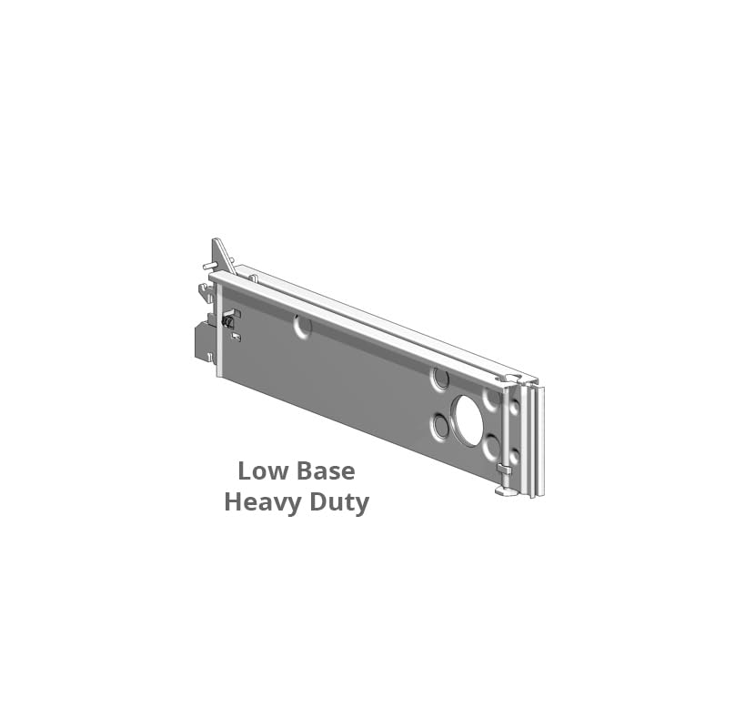 Heavy Duty Base Bracket for 16" Deck (Low Base) PTD Painted Random by Lozier – 16 " D, Alloy Steel, Painted Random, Model BBH16LBS.PTD