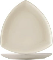CAC China REC-CT8 Coupe Triangular Plate 8" Stoneware Triangle, American White, Set of 24