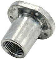 Bridgeport CSS-075 Ball Burnish High Strength Zinc Alloy Rigid Threaded Straight Concrete Encasable Flanged Hub 3/4 Inch