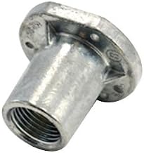 Bridgeport CSS-075 Ball Burnish High Strength Zinc Alloy Rigid Threaded Straight Concrete Encasable Flanged Hub 3/4 Inch