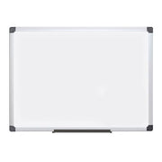 MasterVision 48"W x 72"H / Lacquered Steel / Silver Dry Erase Boards