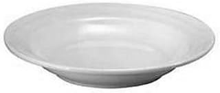CAC China Lincoln Series 101-3 12 oz Porcelain Round Soup Plate, Bone White, Set of 24