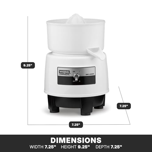 Waring Compact Citrus Juicer / 34 Ounce / White Citrus Juicers