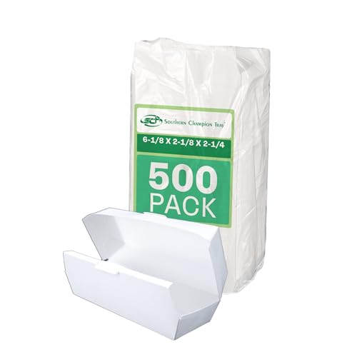 SOUTHERN CHAMPION TRAY Regular / 6-1/8" x 2-1/8" x 2-1/4" / White Clamshell Take Out Containers