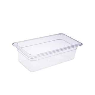 CAC Poly Food Pan PCFP-T4 1/3 Size 4 inch Depth by CAC China – Polycarbonate, Pack of 99
