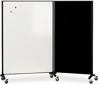 Quartet QRT6640MB - Motionreg; Room Divider, 4 x 6, DuraMaxreg; Porcelain Whiteboard Surface