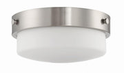 Oak Street 13.75" Flushmount Flat Black by Craftmade – 13" Width, Glass, Flat Black, Model X3214-FB