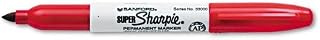 2 MARKERS: Sharpie Super Permanent Markers, 2 Red Markers (33002)