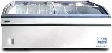 OMCAN 37815 79" COMMERCIAL CURVE GLASS NOVELTY ICE CREAM FREEZER CHEST