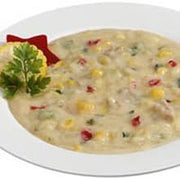 Campbells Frozen Condensed Pennsylvania Dutch Chicken Corn Chowder - 4 lb. tray, 3 per case