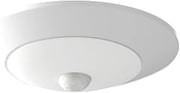 RAB Lighting DISKFA-Surface-Mount LED Downlight with PIR Motion Sensor-3000K/4000K/5000K -Low Profile for Hallways, Bathrooms, Stairways-900 Lumens, 90 CRI (DSKFA-4R109C CT120WS/PIR)