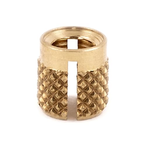 E-Z LOK 8-32 Pack of 100 / 8-32 / Brass Press-In Inserts