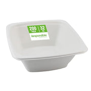 Responsible Products 32 oz (200 Count) / Classic White / Casual Bowls